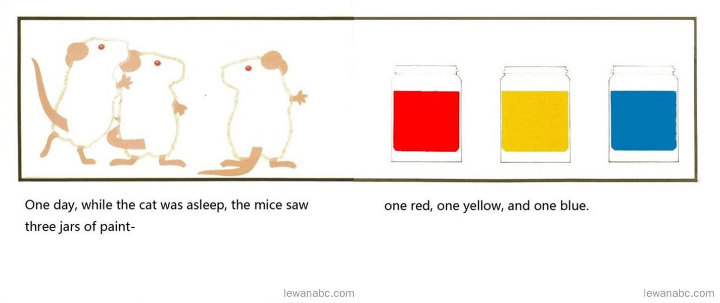 (46周)Mouse Paint绘本故事第4页