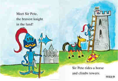 Pete the Cat sir pete the brave 绘本故事第3页