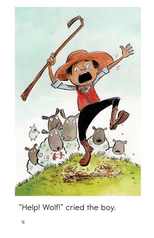 The Boy Who Cried Wolf!绘本故事第4页