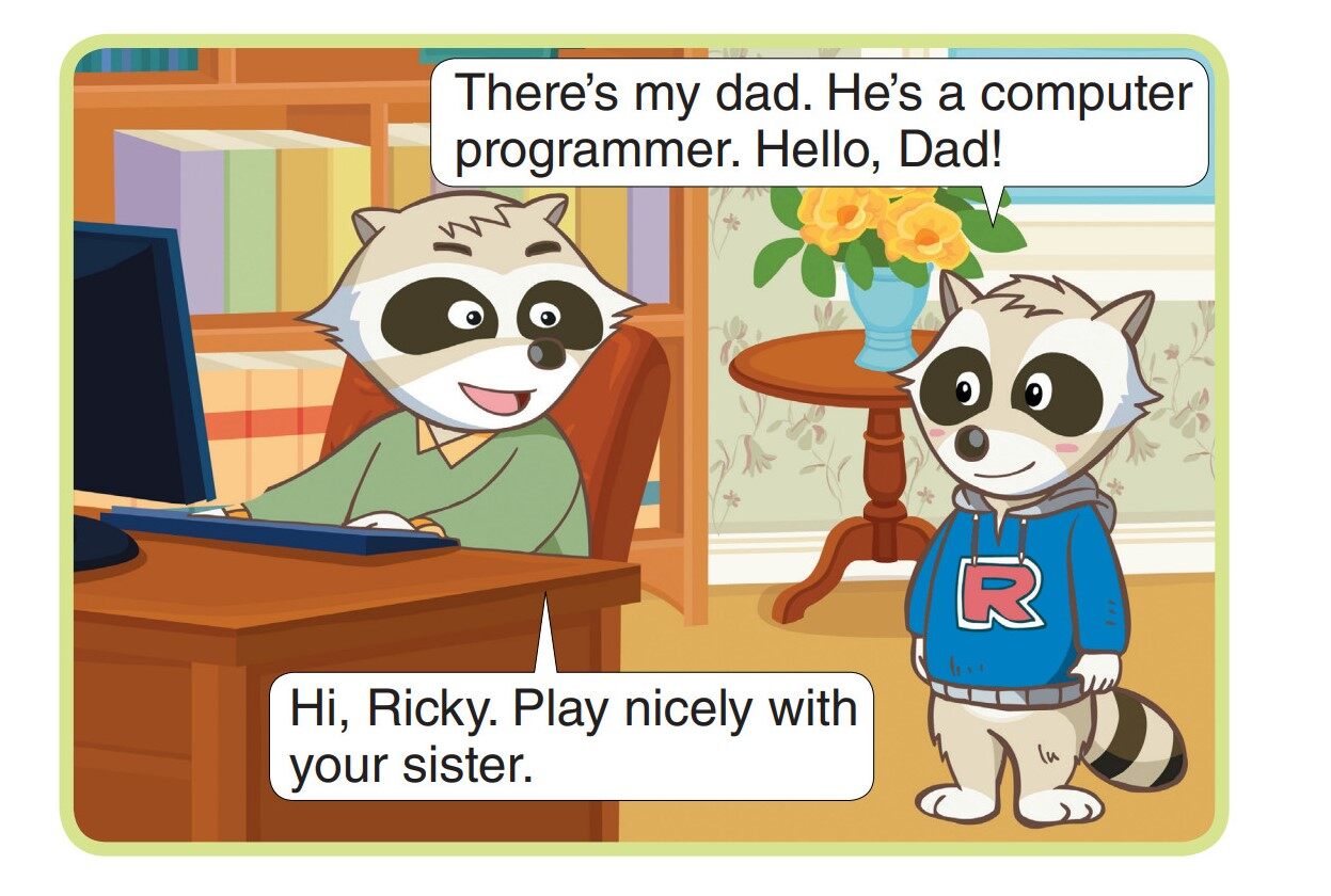 Hi, I'm Ricky!绘本故事第4页