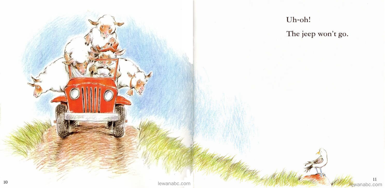 (14周)Sheep in a Jeep绘本故事第5页