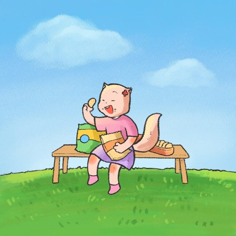 地上的东西不能吃绘本故事第4页