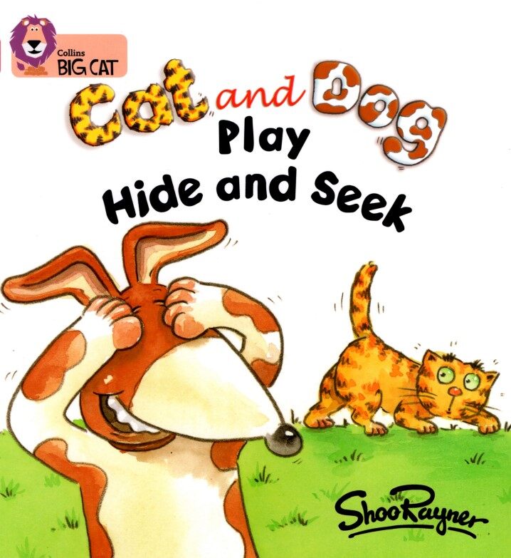 Cat and Dog play Hide and Seek绘本故事第2页