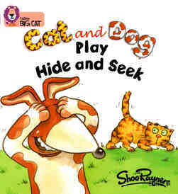 Cat and Dog play Hide and Seek绘本故事第2页