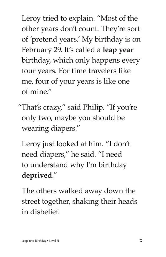Leap Year Birthday绘本故事第5页