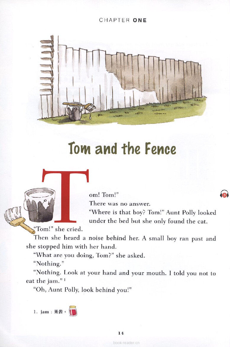 The Adventures of Tom Sawyer绘本故事第5页