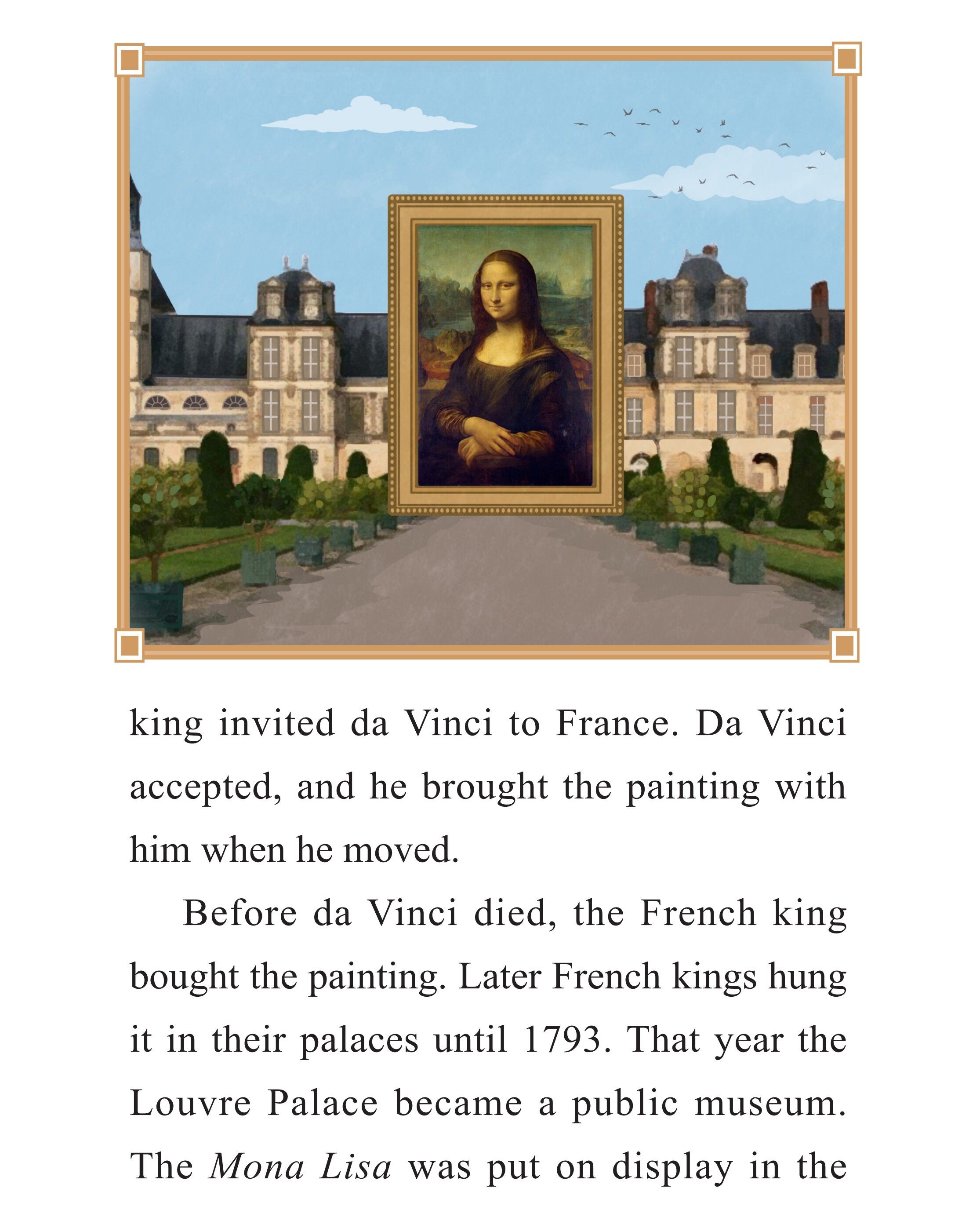 Mona Lisa on the Move绘本故事第3页