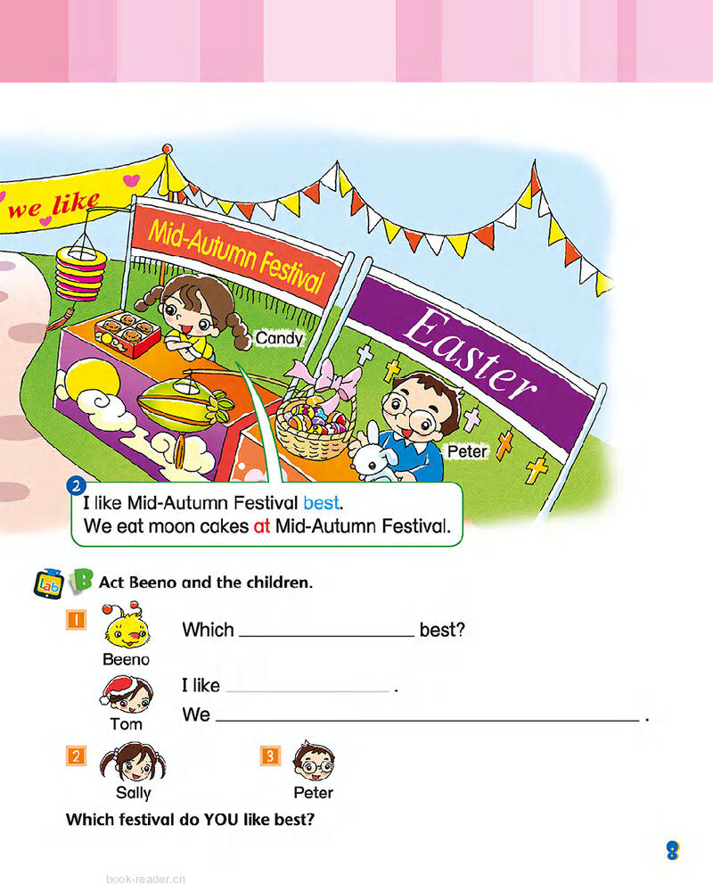 2 Festivals we like绘本故事第4页