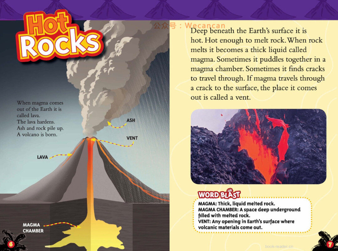 Volcanoes绘本故事第4页