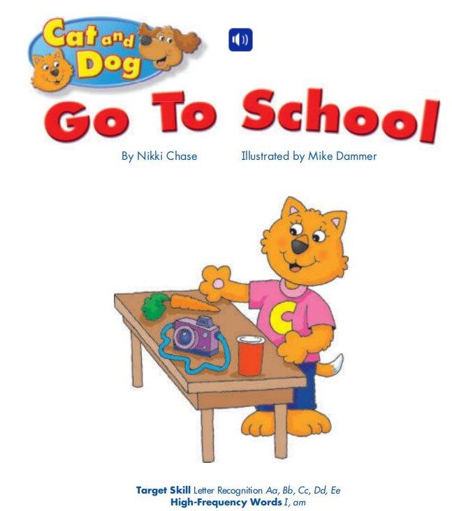 Cat and Dog Go To School绘本故事第2页