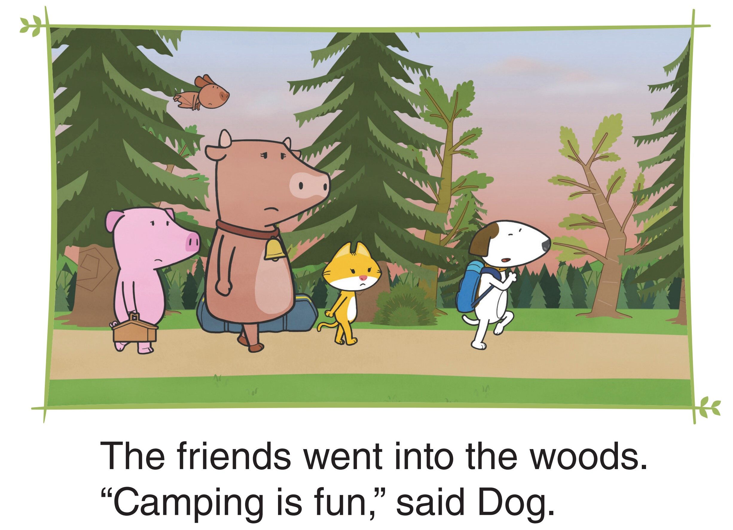 In the Woods绘本故事第2页