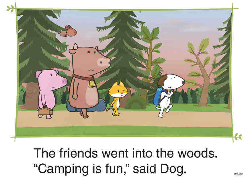 In the Woods绘本故事第2页