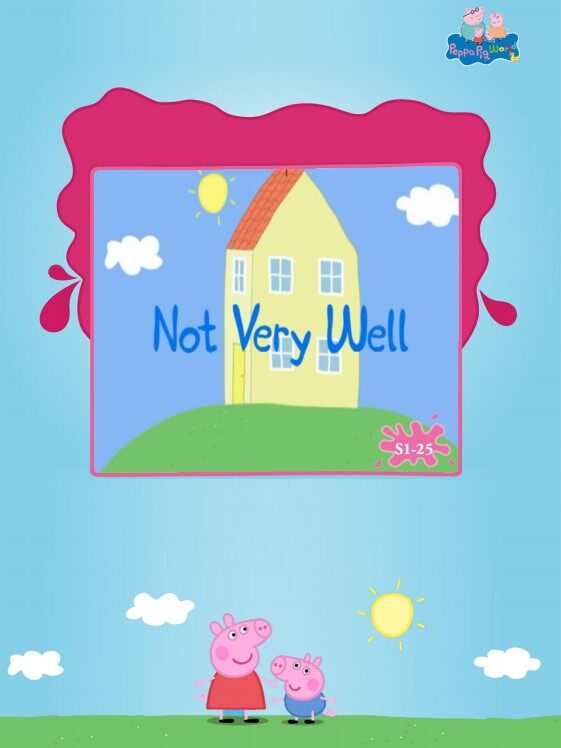 Not Very Well绘本故事第2页