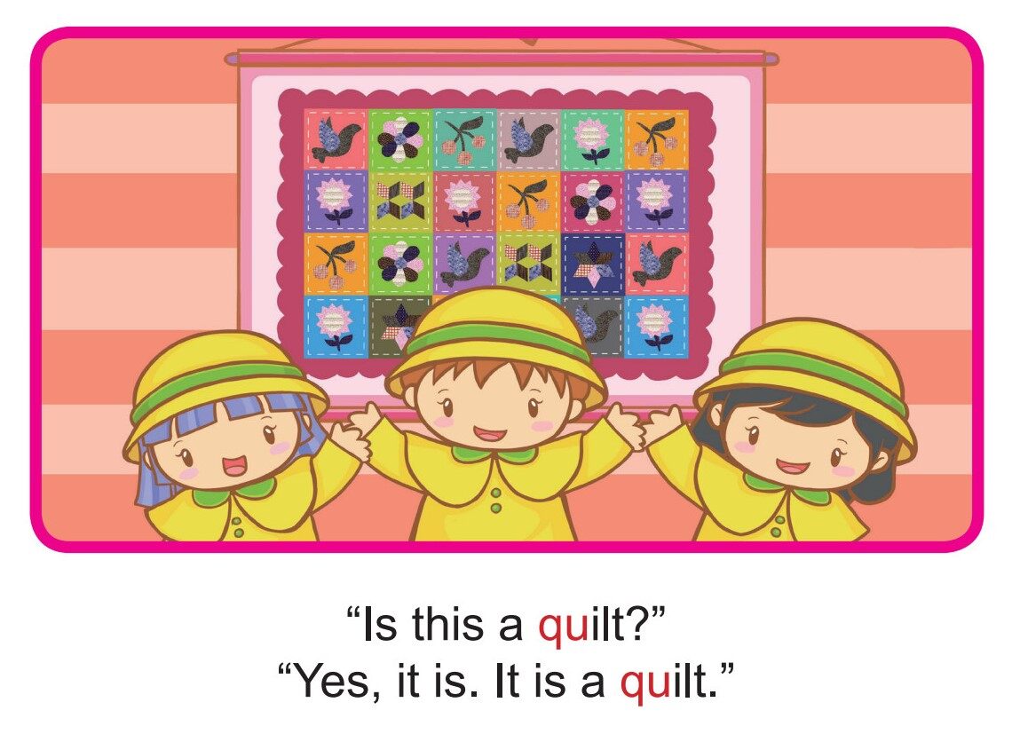 'Q' words -  A Quiz绘本故事第4页