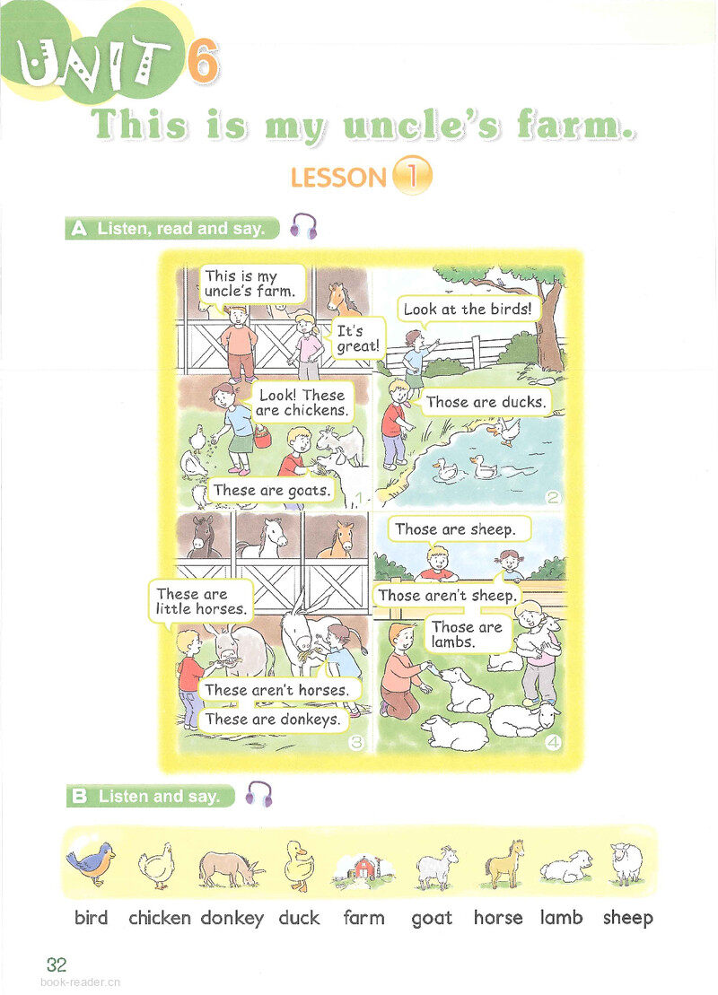 6 This is my uncle's farm绘本故事第2页