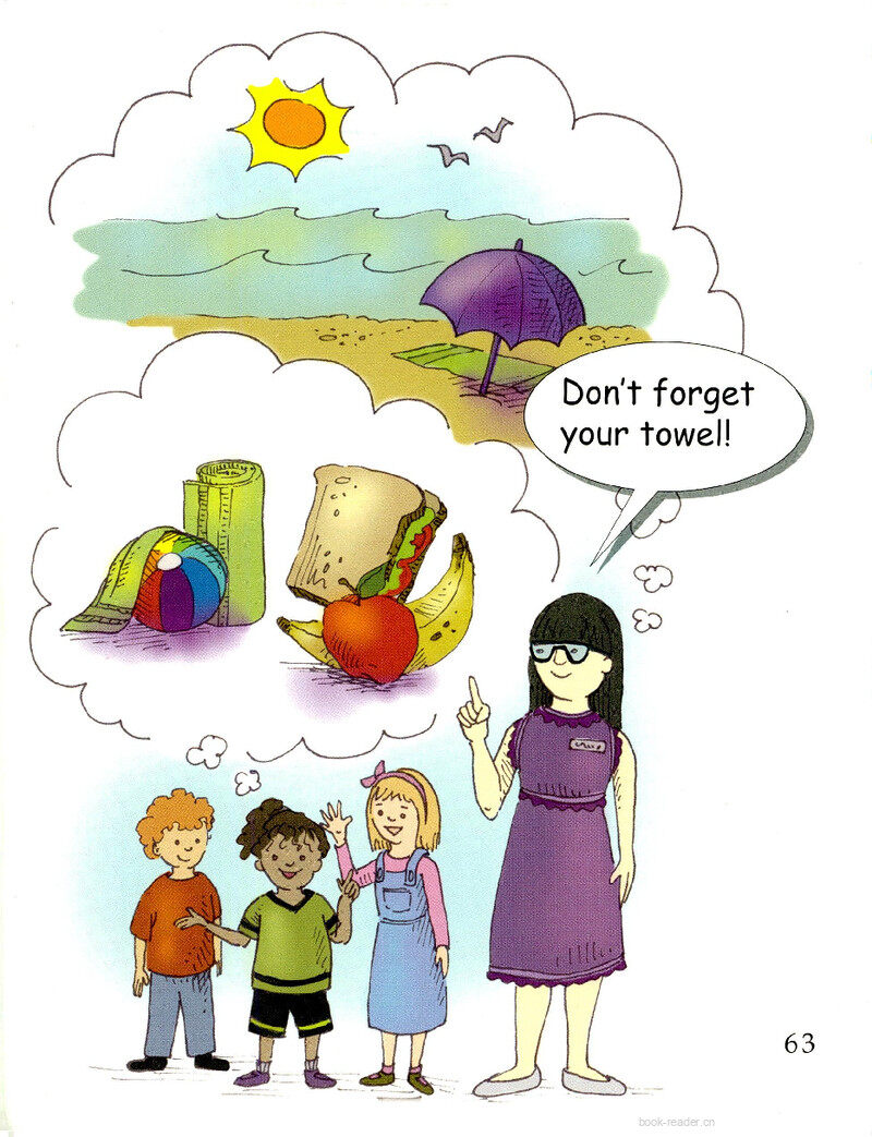 Going to the Beach绘本故事第3页