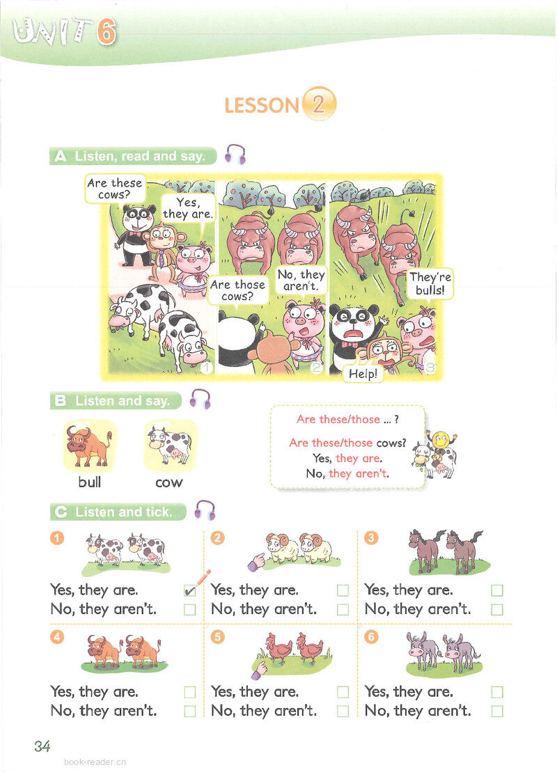 6 This is my uncle's farm绘本故事第4页