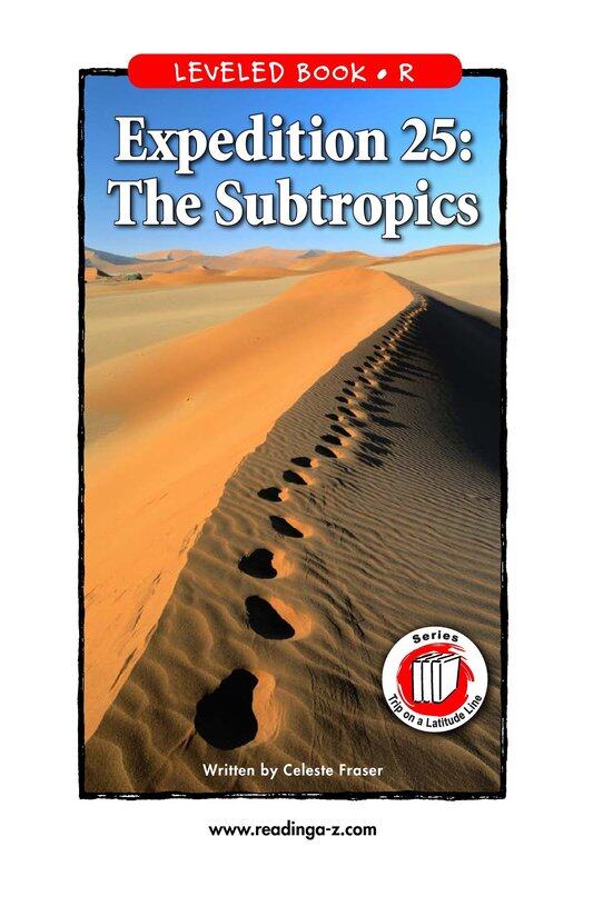 Expedition 25 The Subtropics绘本故事第2页