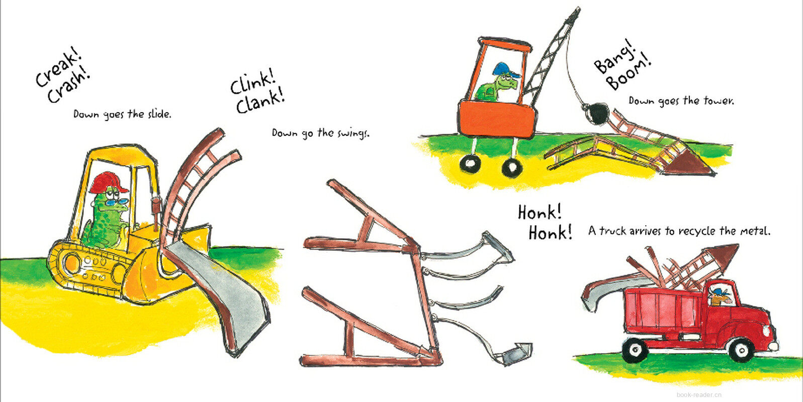 Pete the Cat  Construction Destruction绘本故事第5页