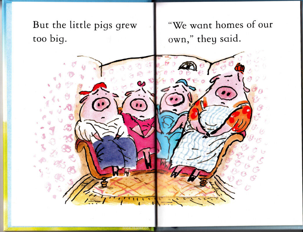 The Three Little Pigs绘本故事第4页