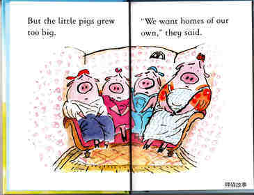 The Three Little Pigs绘本故事第4页