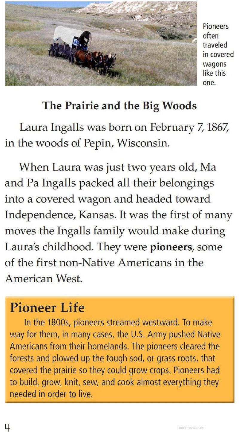 Laura Ingalls Wilder A Pioneer's Life绘本故事第3页