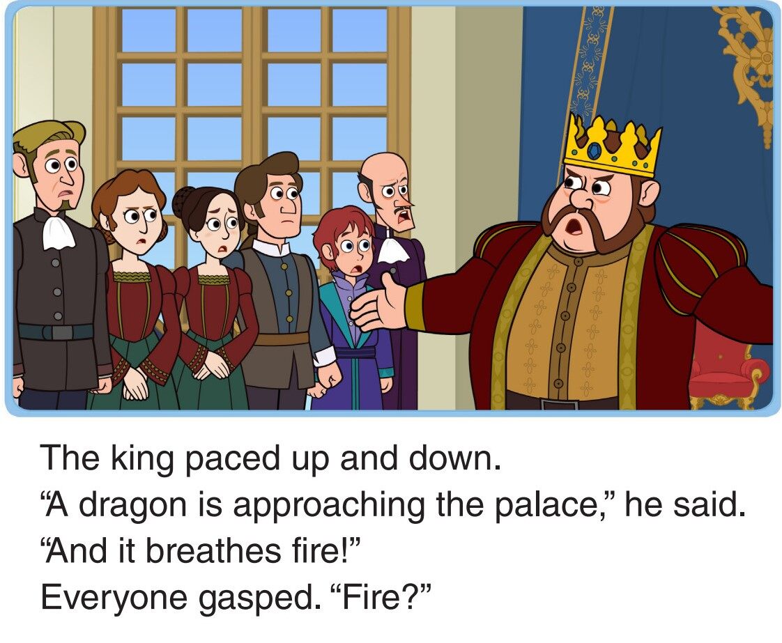 A Fire-Breathing Dragon!绘本故事第5页