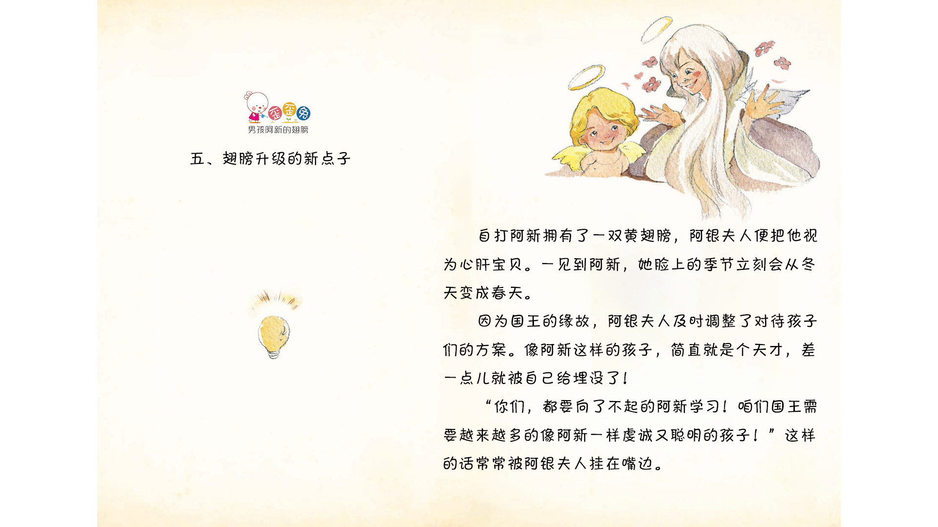 翅膀升级的新点子绘本故事第2页