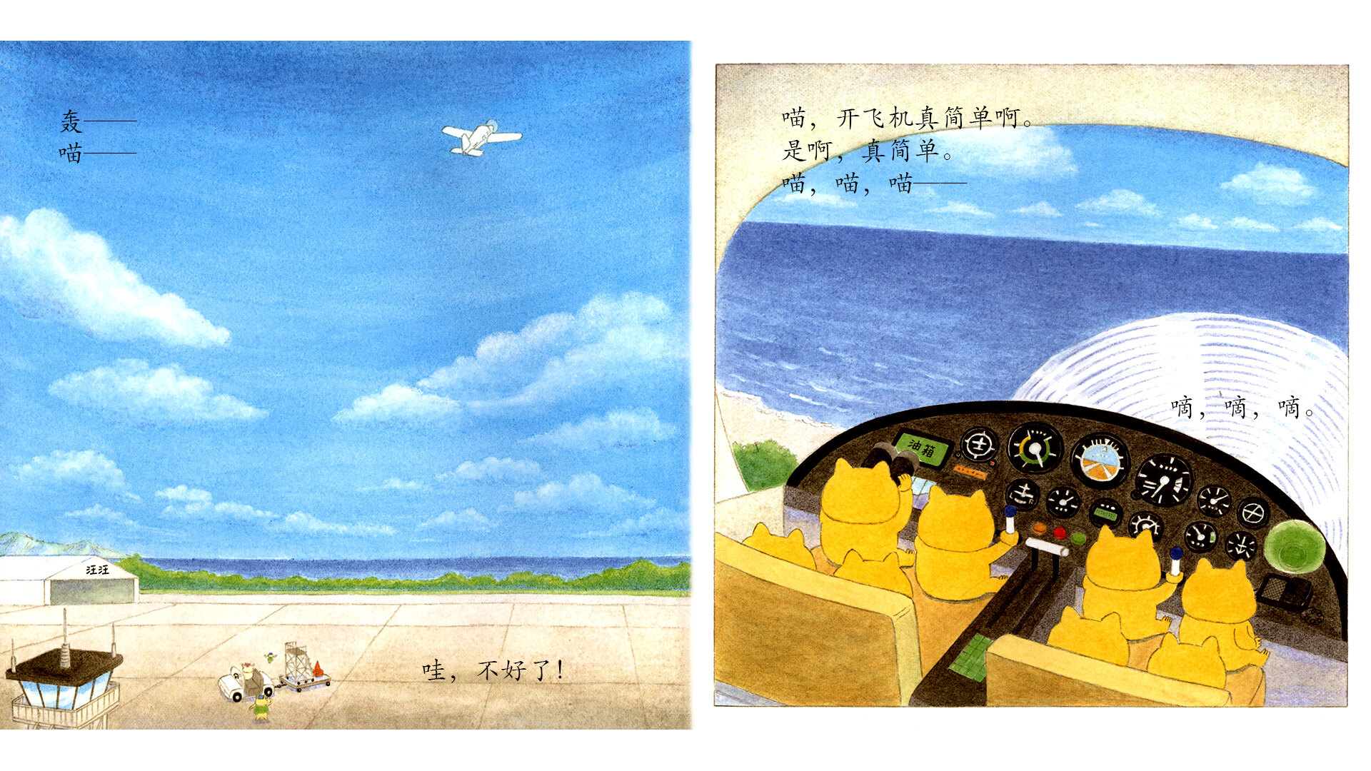 野猫军团开飞机绘本故事第5页