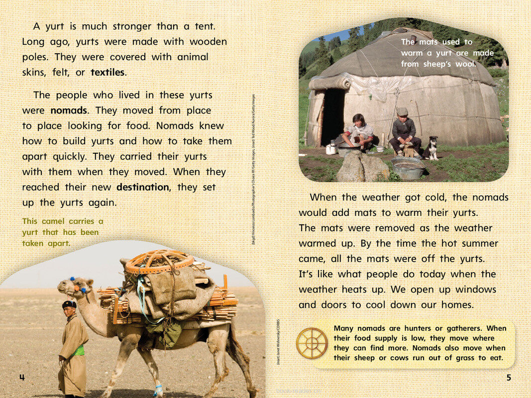 G1 Bey U5W5 What Is a Yurt绘本故事第5页