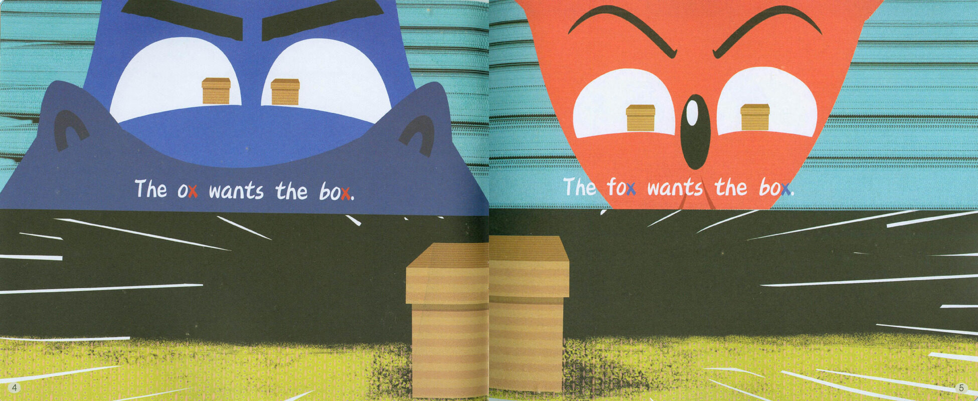 X The fox and the ox绘本故事第4页