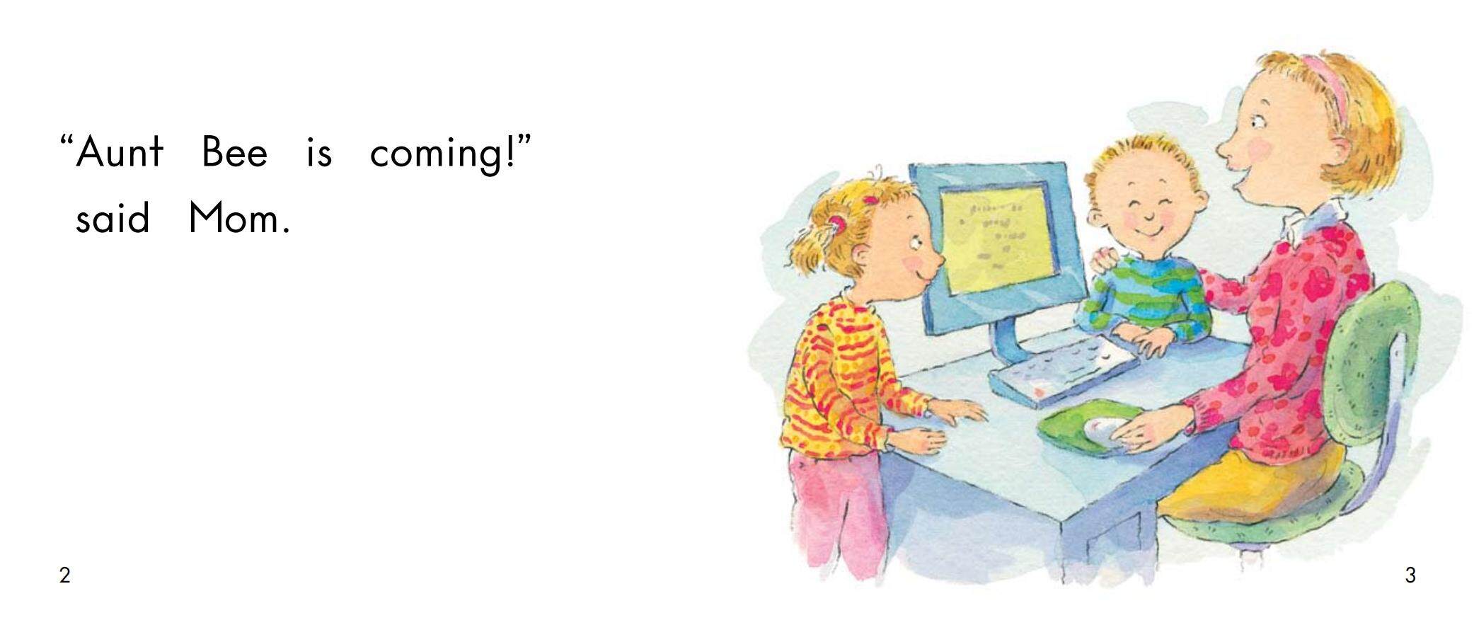 A visit from Aunt Bee绘本故事第3页