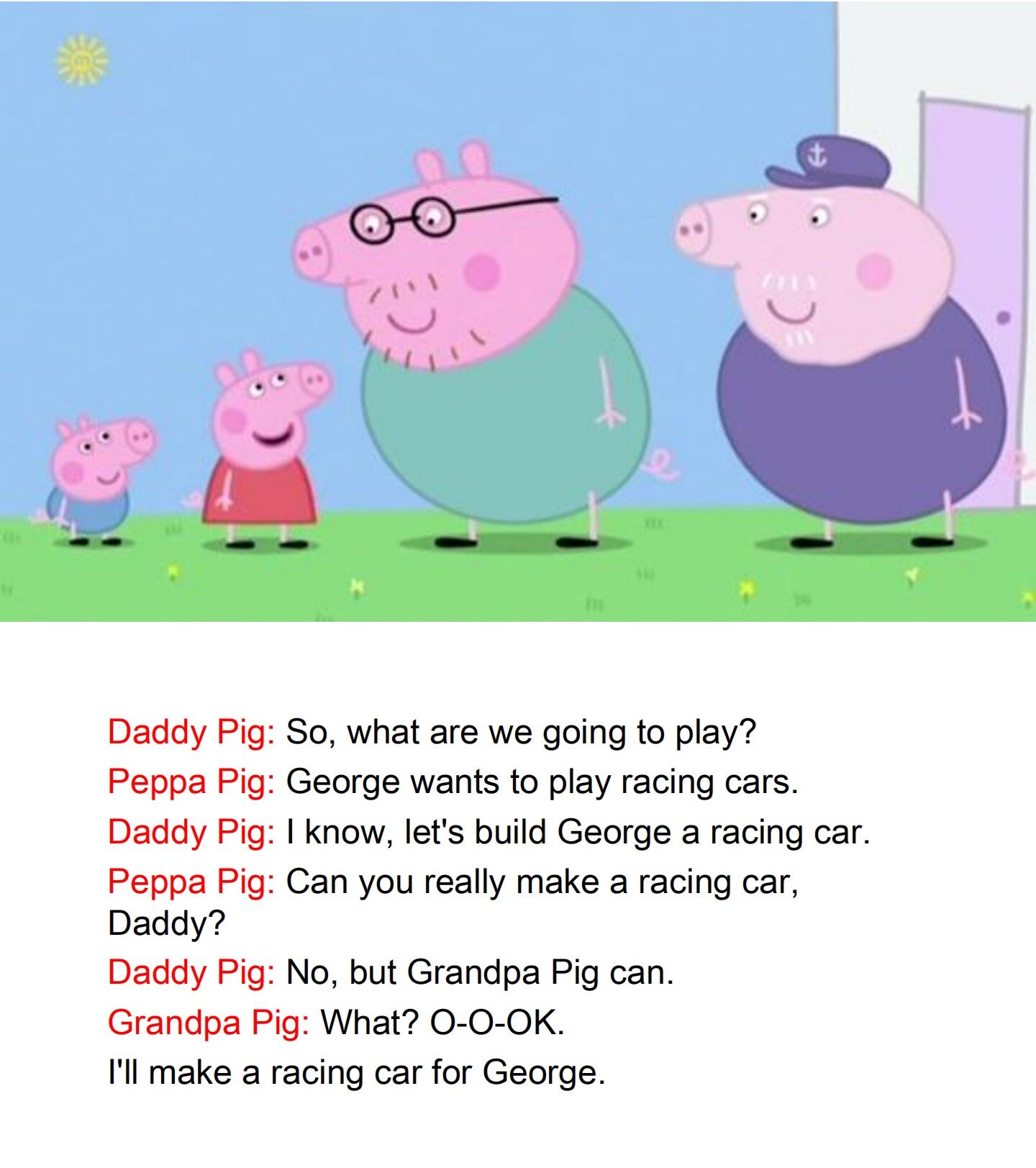 George's Racing Car绘本故事第5页