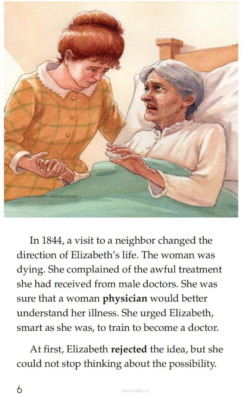 Elizabeth Blackwell America's First Woman Doctor绘本故事第5页