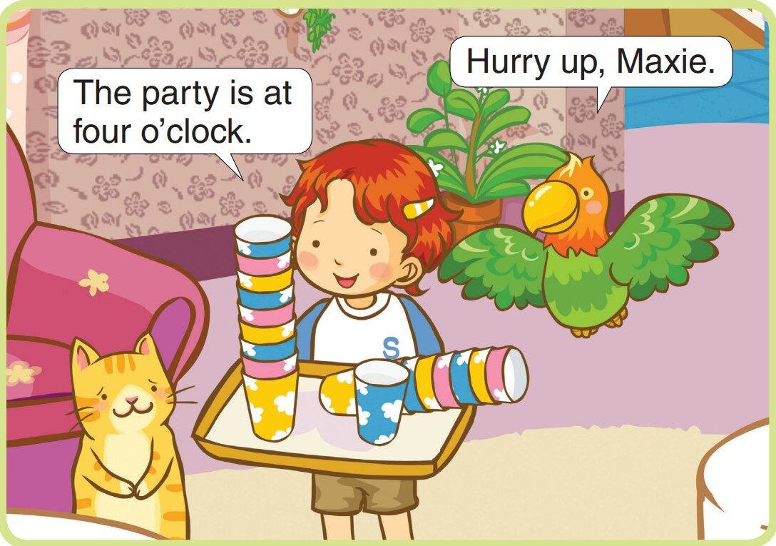 What Time Is It?绘本故事第4页