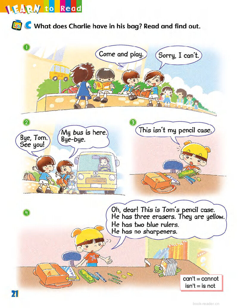 4 My pencil case绘本故事第5页