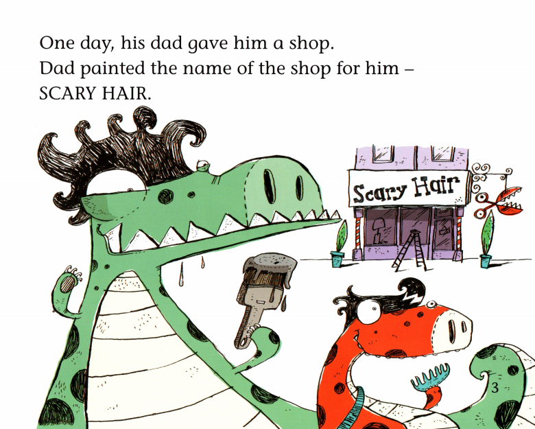 Scary Hair绘本故事第4页