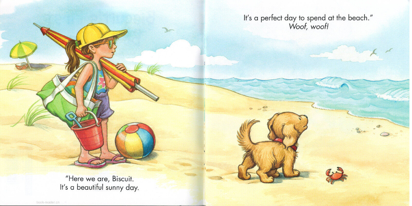 Biscuit's First Beach Day绘本故事第3页