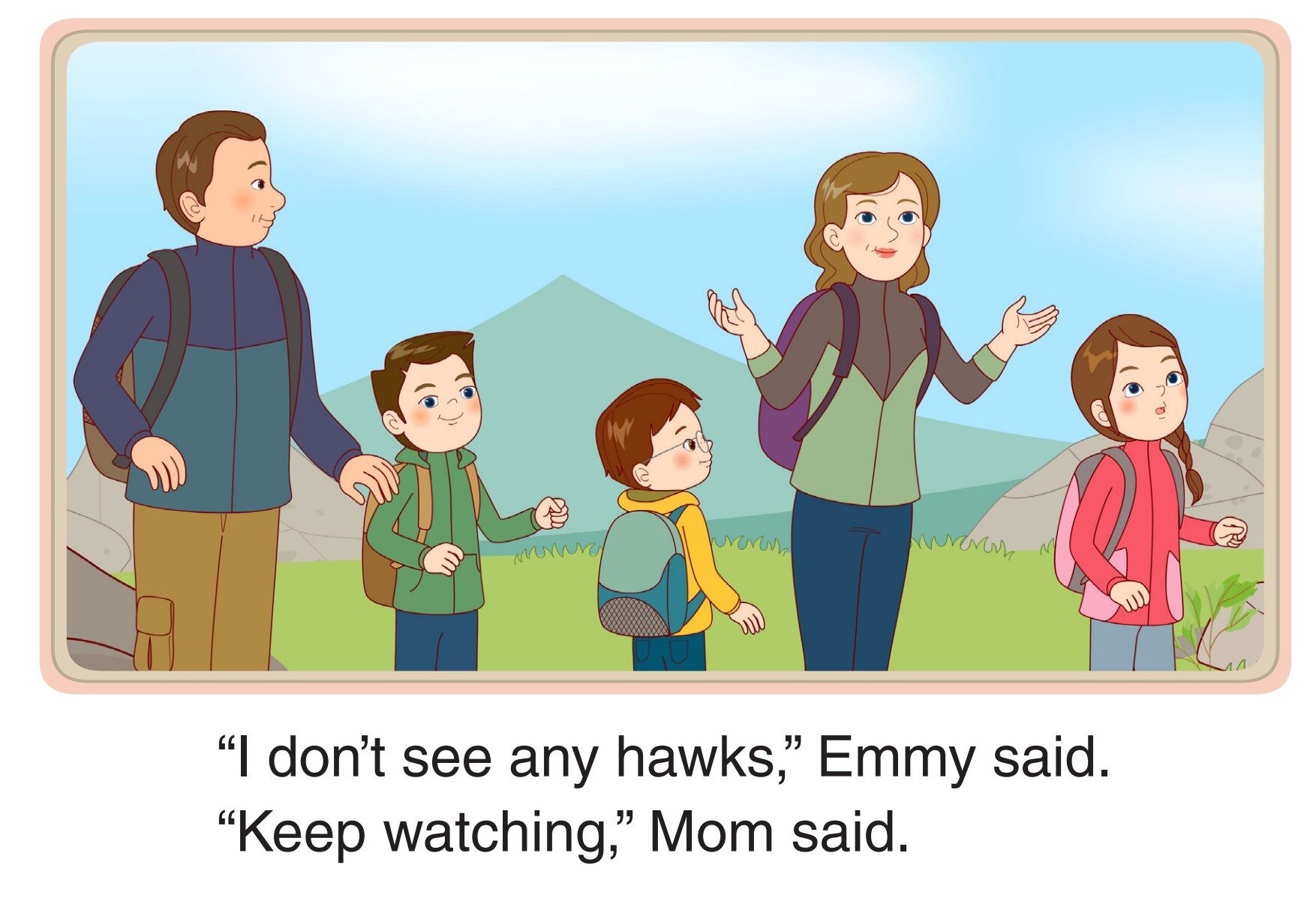 Watching Hawks绘本故事第5页