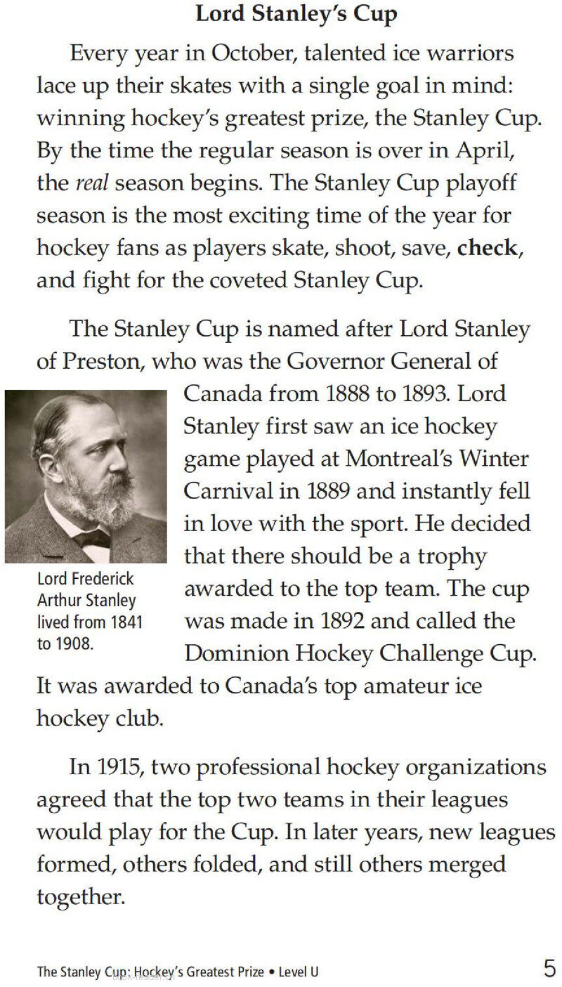 The Stanley Cup: Hockey's Greatest Prize绘本故事第4页