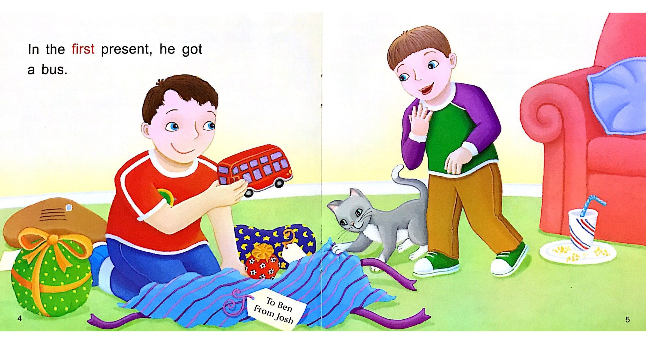 Ben's Brilliant Birthday绘本故事第4页