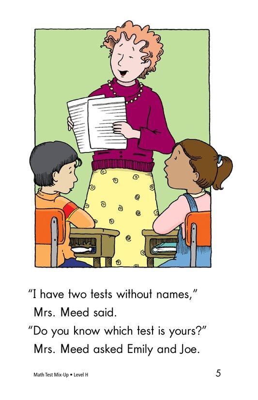 Math Test Mix-Up绘本故事第5页