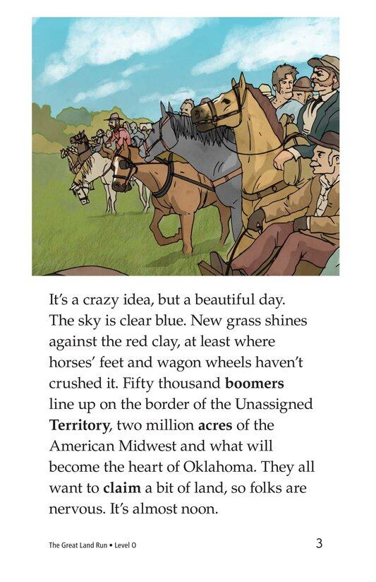The Great Land Run绘本故事第3页