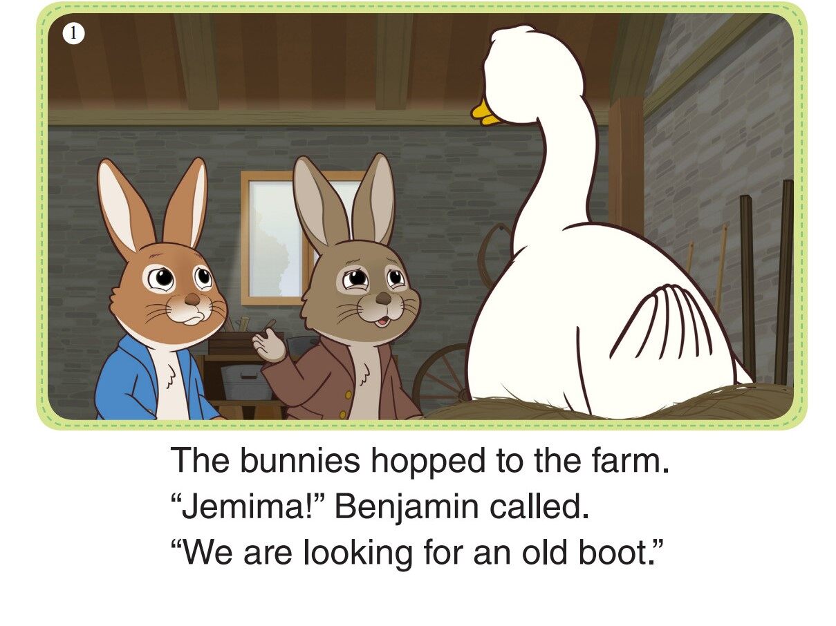 Peter and Benjamin Find a Boot 3-Stuck!绘本故事第3页