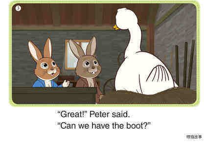 Peter and Benjamin Find a Boot 3-Stuck!绘本故事第5页
