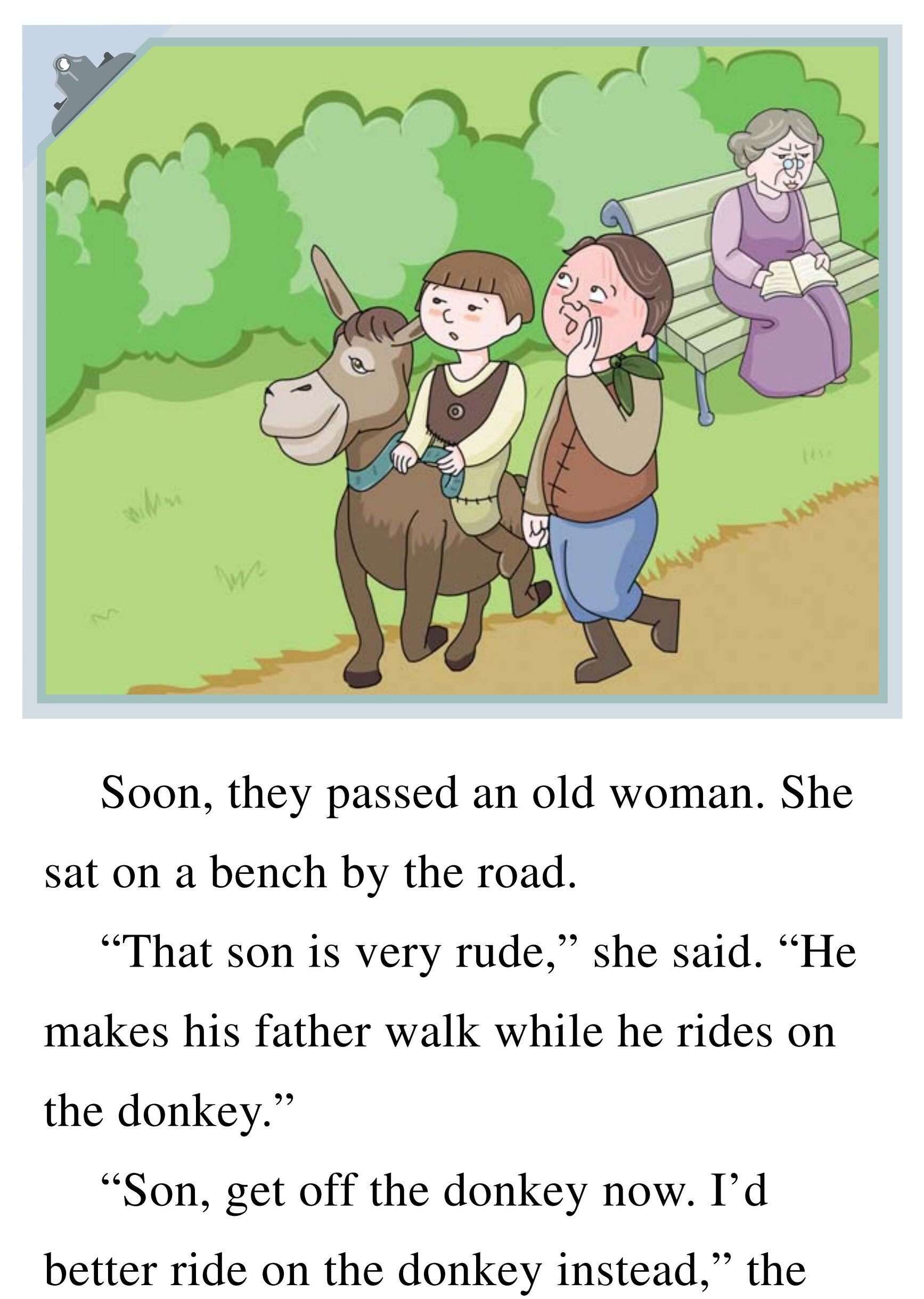 The Man, His Son, and Their Donkey绘本故事第5页