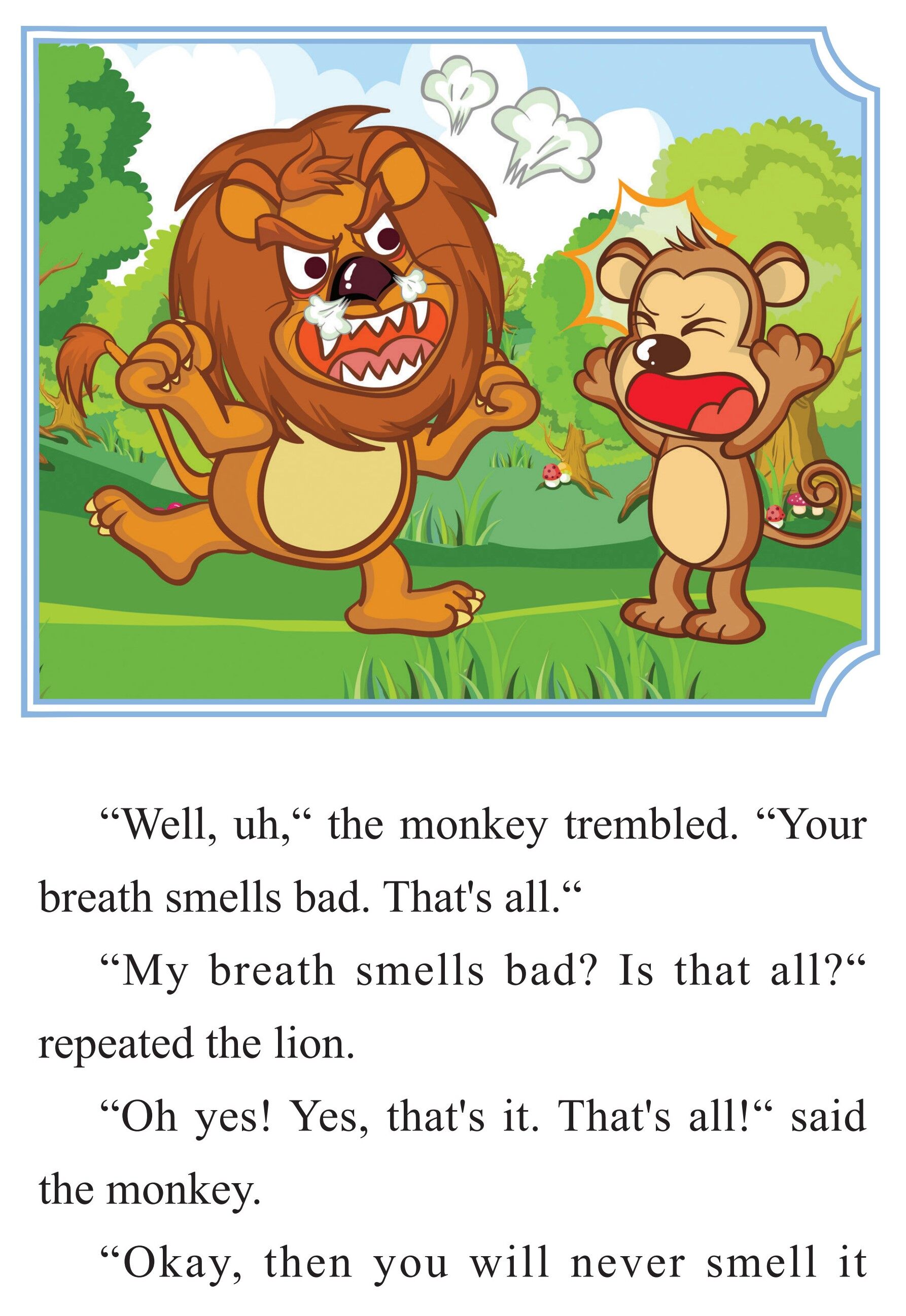 The Lion’s Bad Breath绘本故事第5页