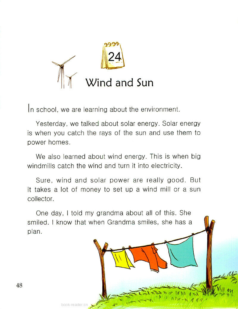 Wind and Sun绘本故事第2页