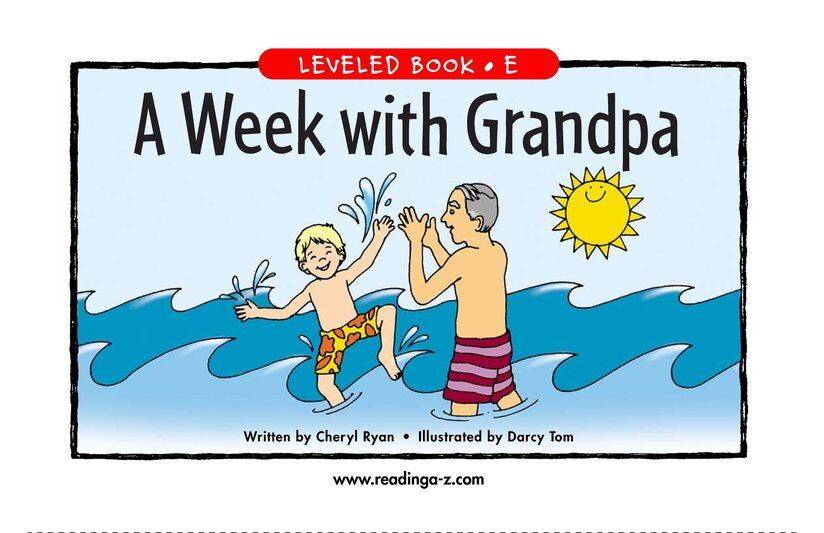 A Week With Grandpa绘本故事第2页