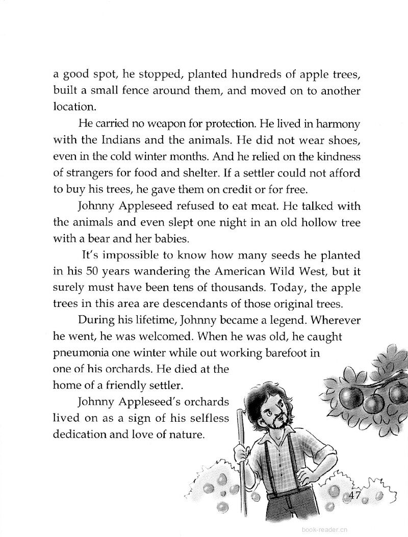 The Man Who Planted Apples绘本故事第3页